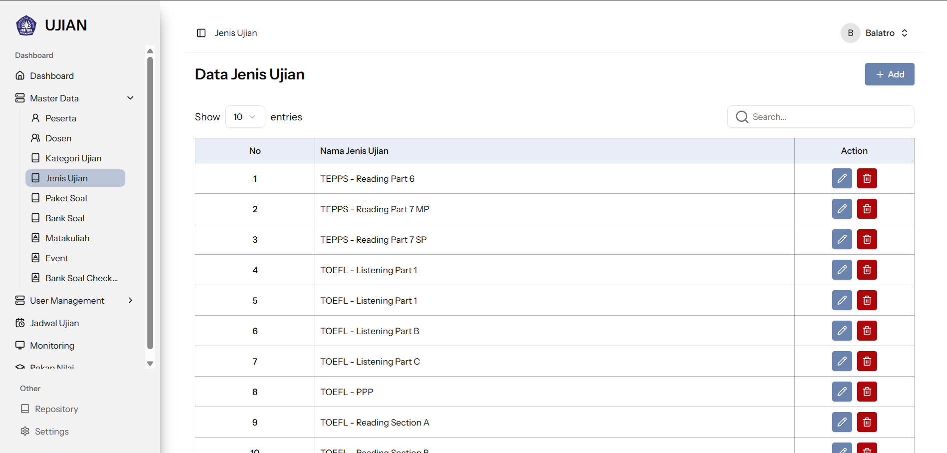 Aplikasi Ujian Online